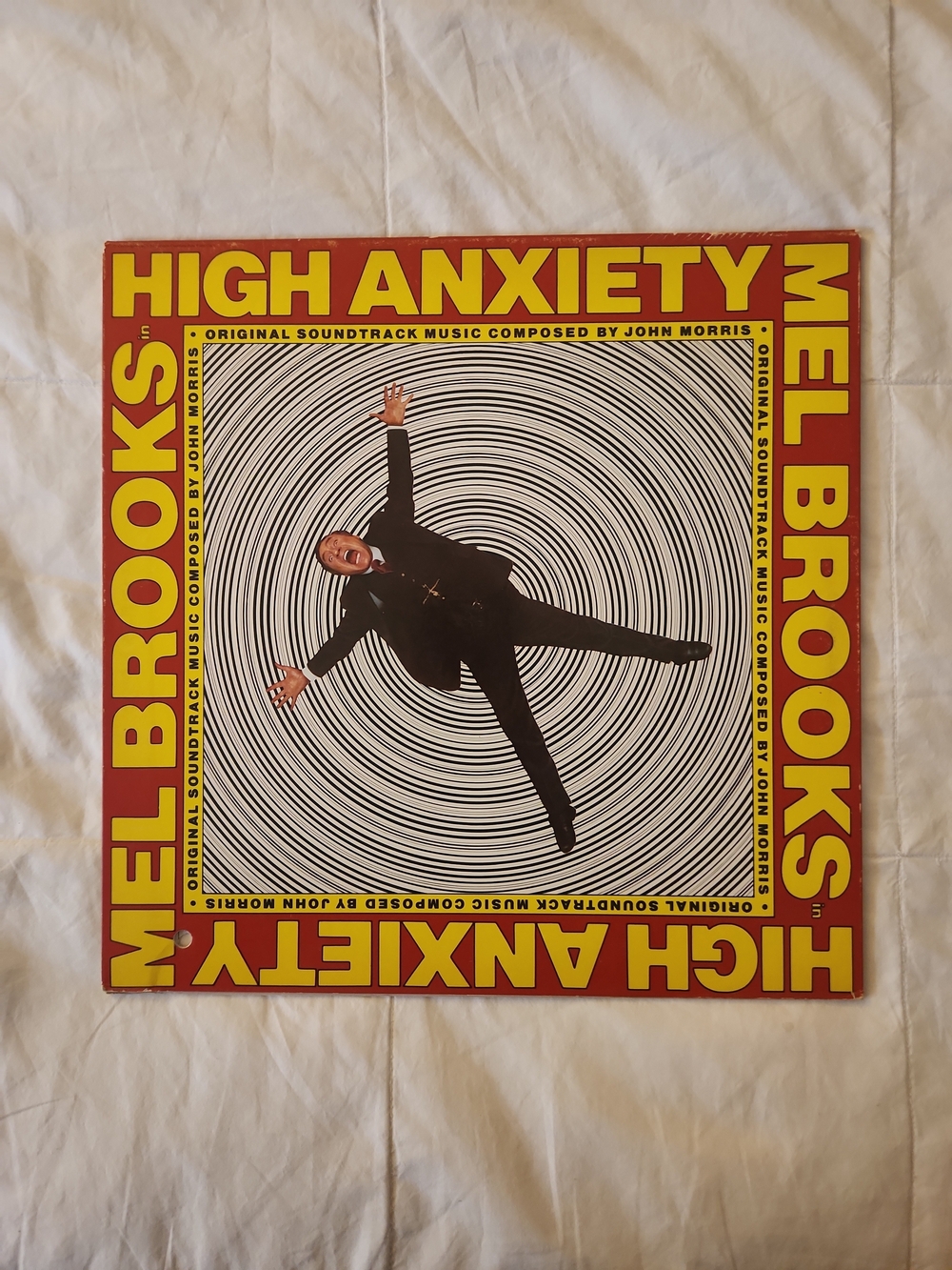 High Anxiety Soundtrack Vinyl — Yellow and Red Cover Unplayed 30 Yrs! Looks New!